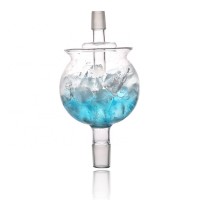 glass shisha hookah ice bowl smoking cooling fit led art hookah russia chicha narguile