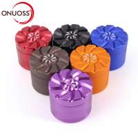 Onuoss Wholesale Factory JL-464JA-1 50*42mm-4  Portable Aluminum alloy Herb Grinder smoking accessories Custom available