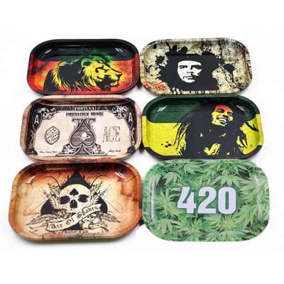 Cheap Wholesale Onuoss Smoking Shop Custom Metal Tin Rolling Tray